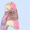 Butter Me Up Organic Cotton Pilates Grip Socks in Buttery-Soft Yellow