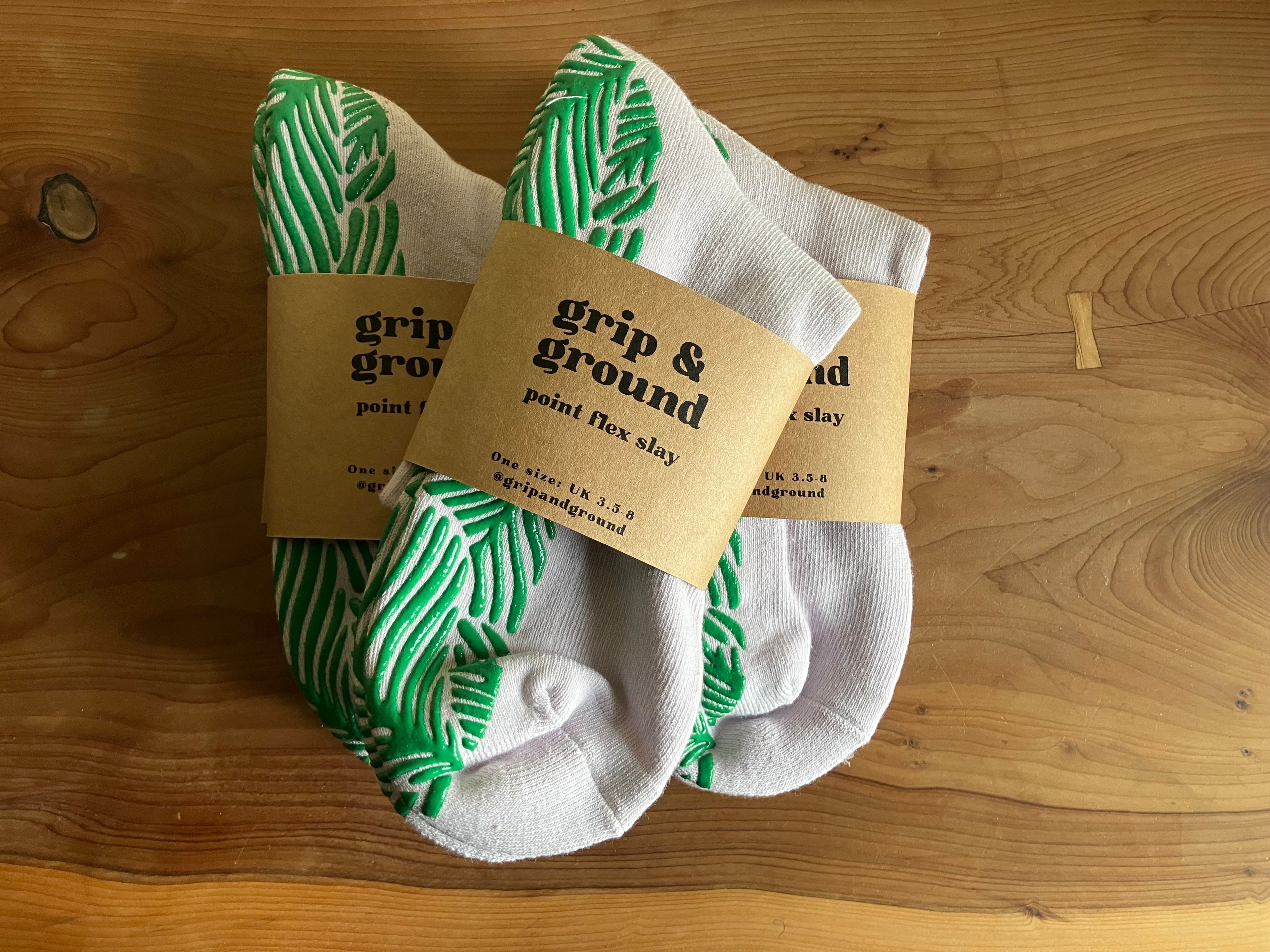 Fernscape Luxe Organic Cotton Pilates Grip Socks In Barely-There Lilac