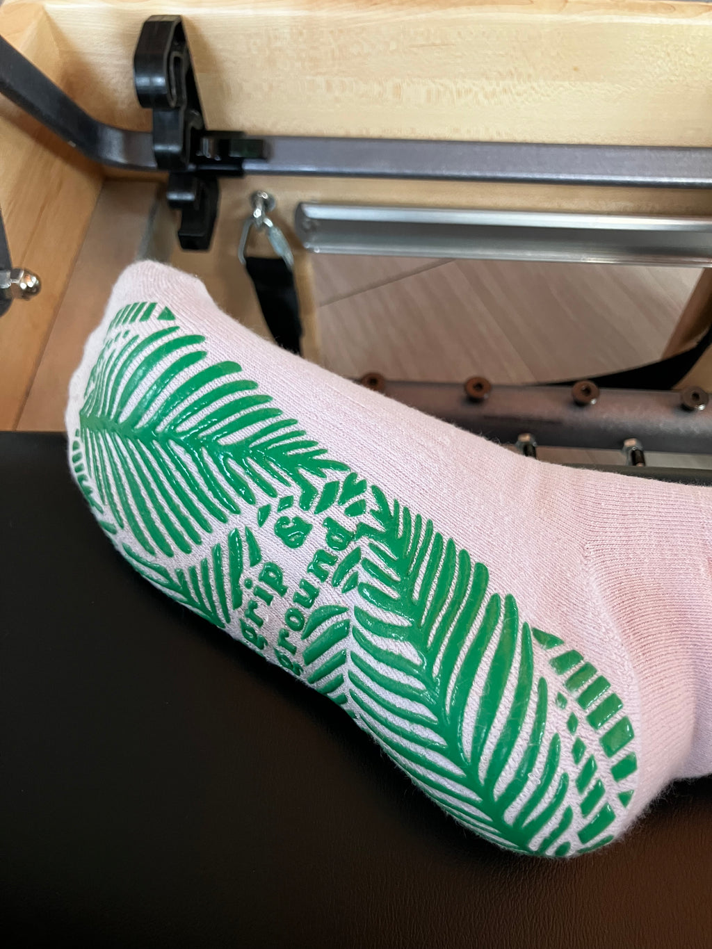 Fernscape Luxe Organic Cotton Pilates Grip Socks In Barely-There Lilac